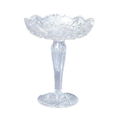 American Period Cut-Crystal Compote, Circa 1880-1905