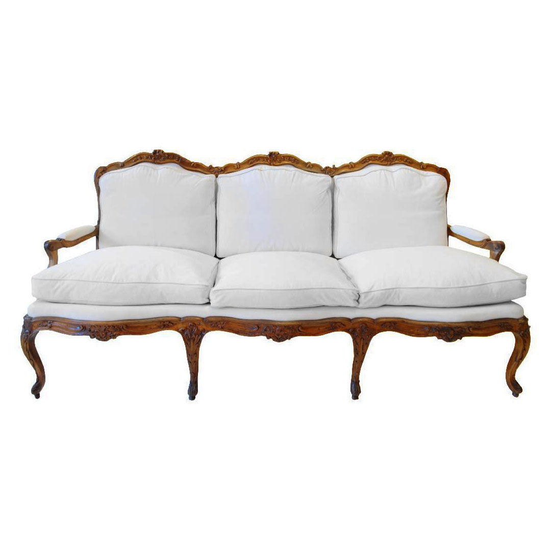 Italian Rococo Walnut Settee | Maison Felice