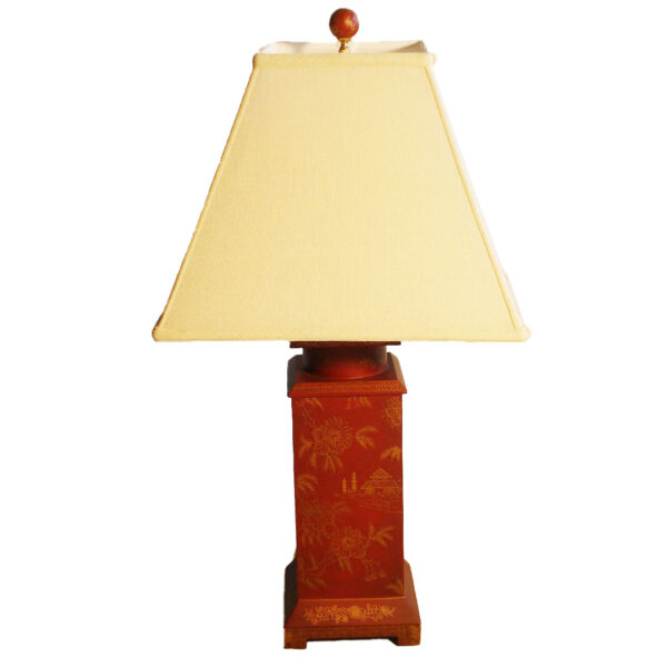 Red & Gold Oriental Table Lamp